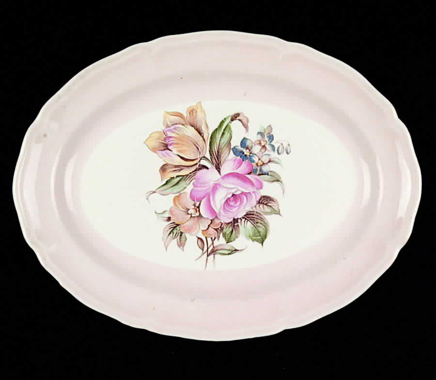KNO284 14" Oval Serving Platter by Edwin Knowles-1