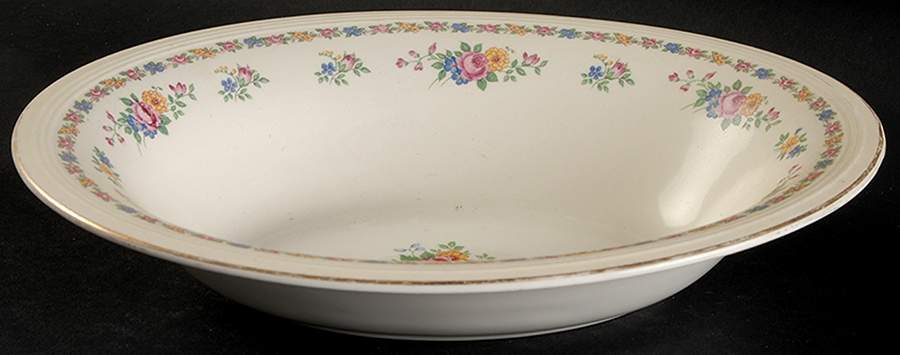KNO295 9" Oval Vegetable Bowl by Edwin Knowles-1