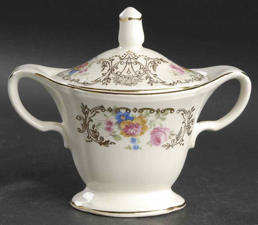 KNO299 Sugar Bowl & Lid by Edwin Knowles-1