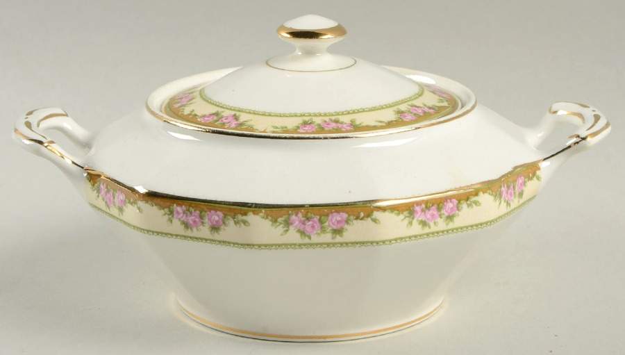 261 Sugar Bowl & Lid by Edwin Knowles-1