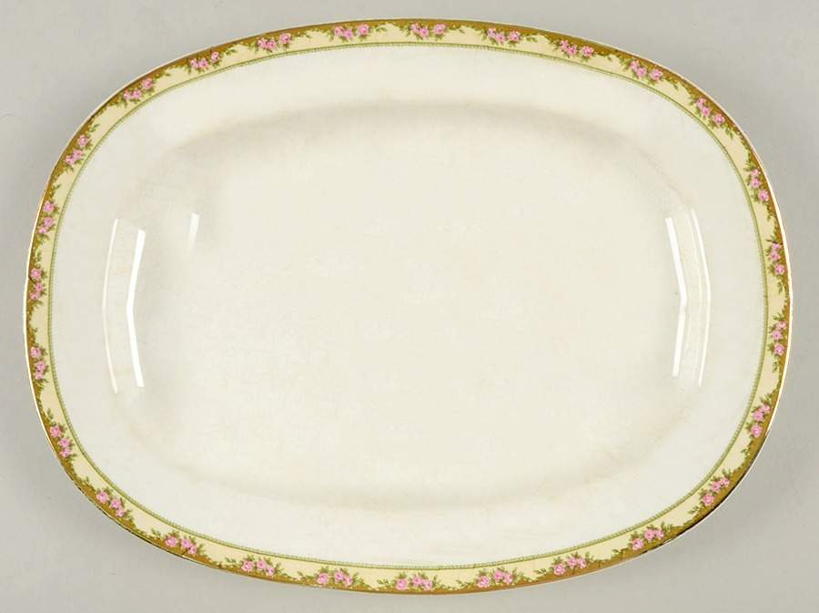 261 14" Oval Serving Platter by Edwin Knowles-1
