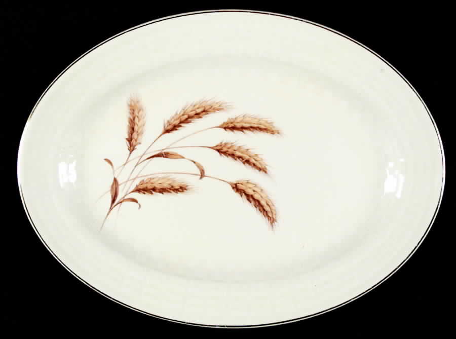 KNO37 14" Oval Serving Platter by Edwin Knowles-1