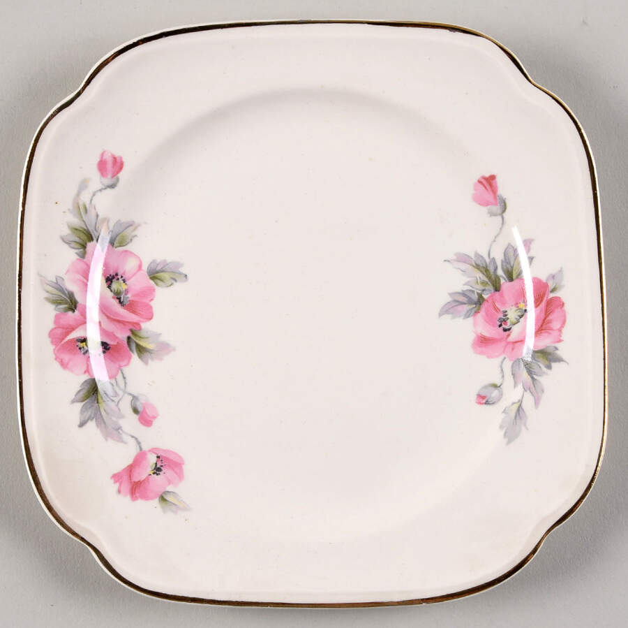 1657-E1 Square Salad Plate by Edwin Knowles-1