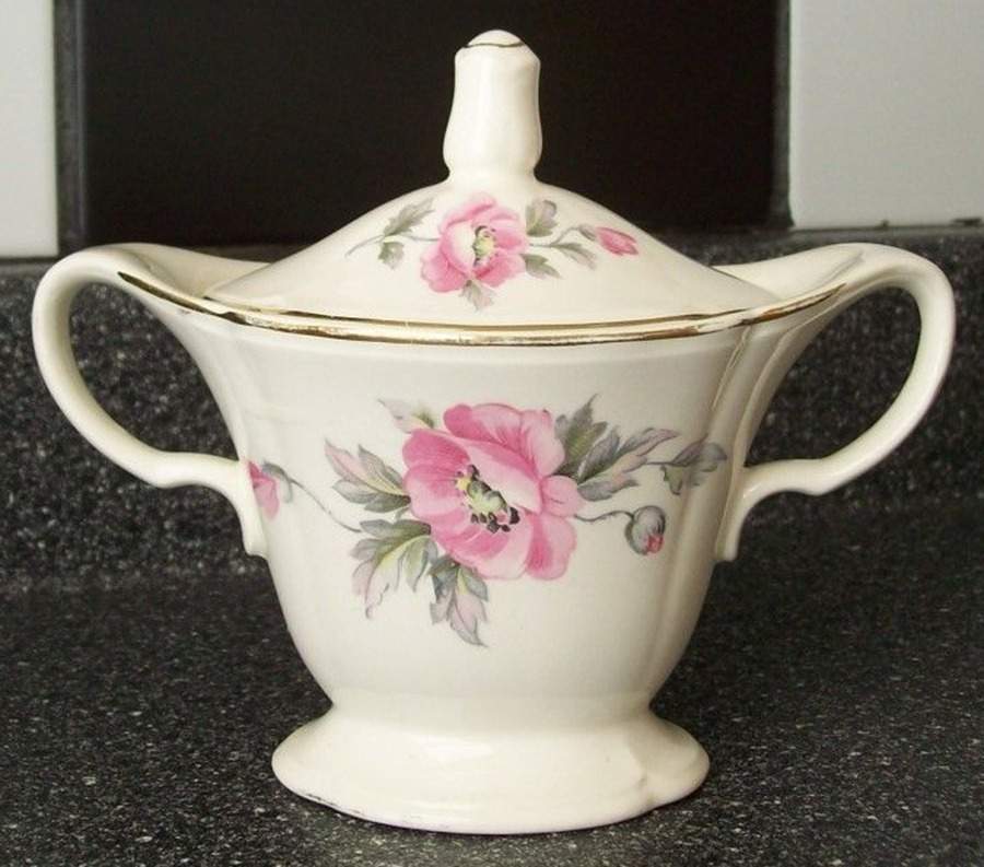 1657-E1 Sugar Bowl & Lid by Edwin Knowles-1