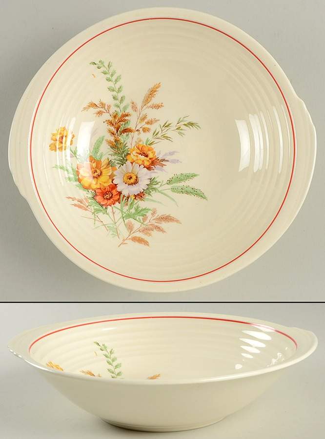 KNO59 9" Round Vegetable Bowl by Edwin Knowles-1