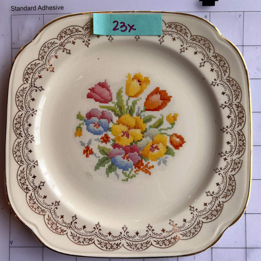 KNO76 Square Salad Plate by Edwin Knowles-1