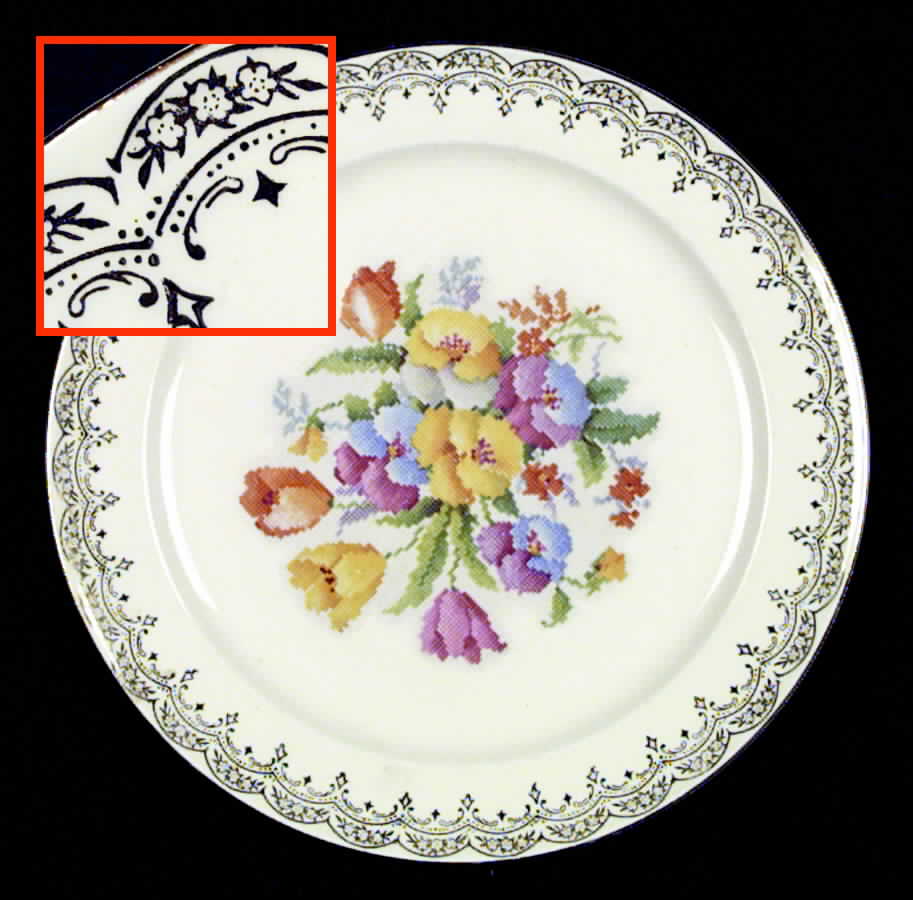 KNO76 Dinner Plate by Edwin Knowles-1