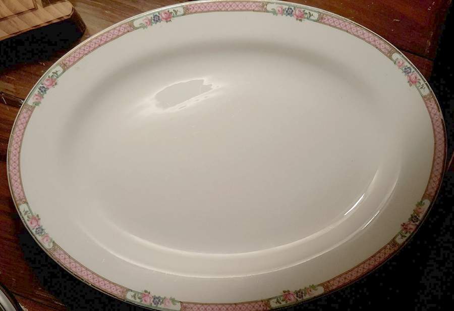 KTK16 12" Oval Serving Platter by Knowles, Taylor & Knowles-1