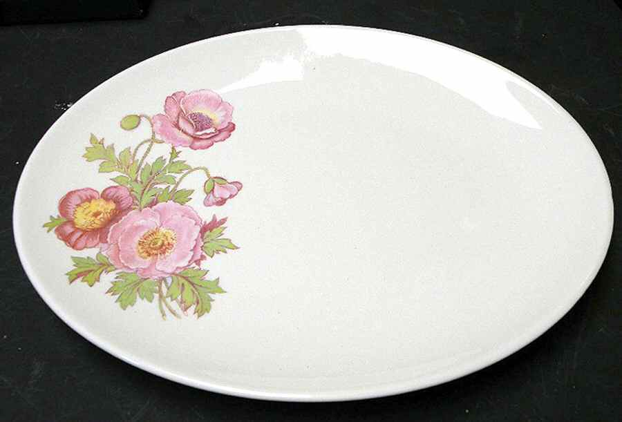 KNO86 12" Oval Serving Platter by Edwin Knowles-1