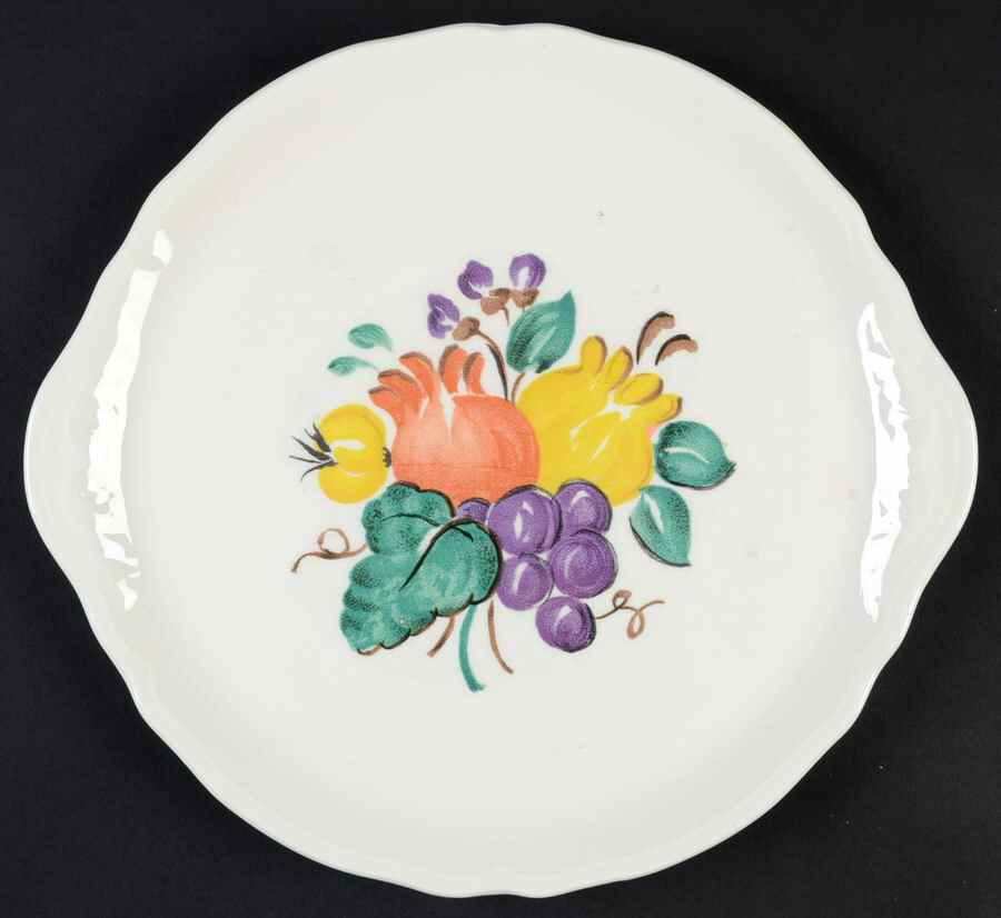 KNO87 Handled Cake Plate by Edwin Knowles-1