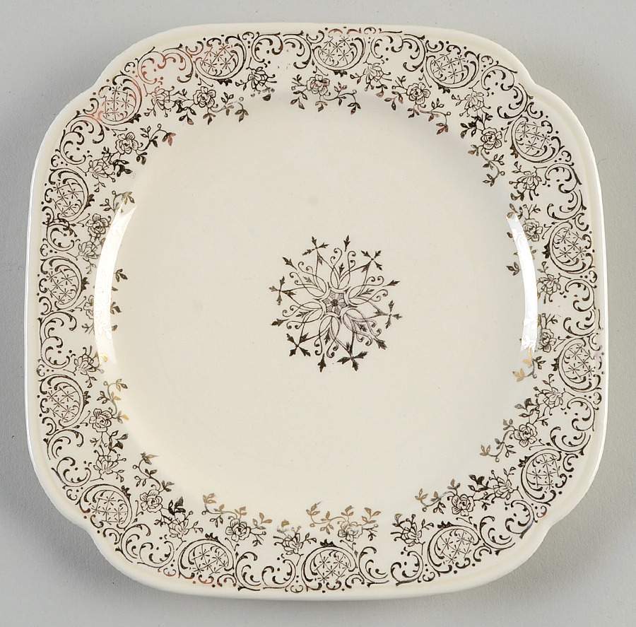 KNO9 Square Salad Plate by Edwin Knowles-1