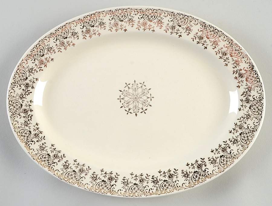 KNO9 11" Oval Serving Platter by Edwin Knowles-1