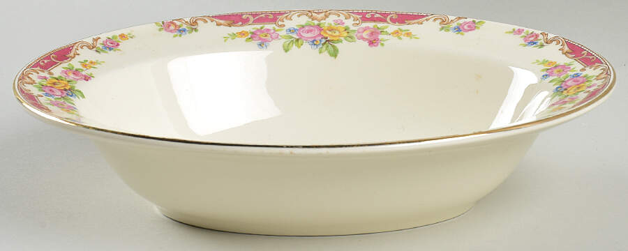 Lido 9" Oval Vegetable Bowl by Edwin Knowles-1