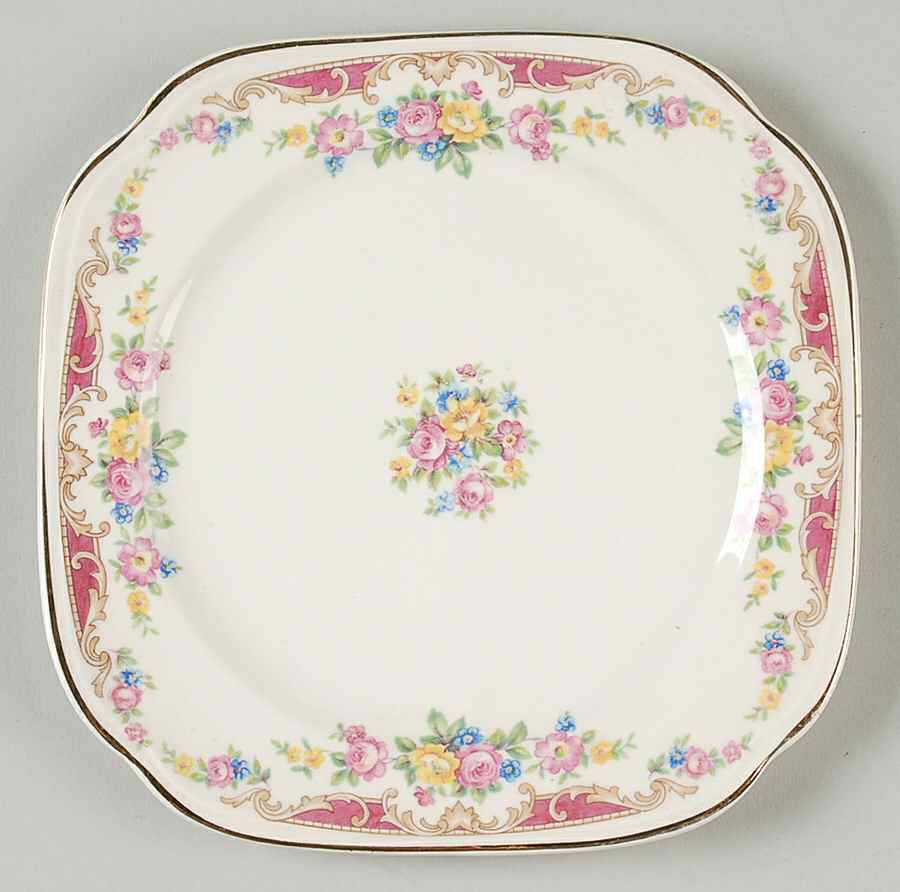 Lido Square Salad Plate by Edwin Knowles-1