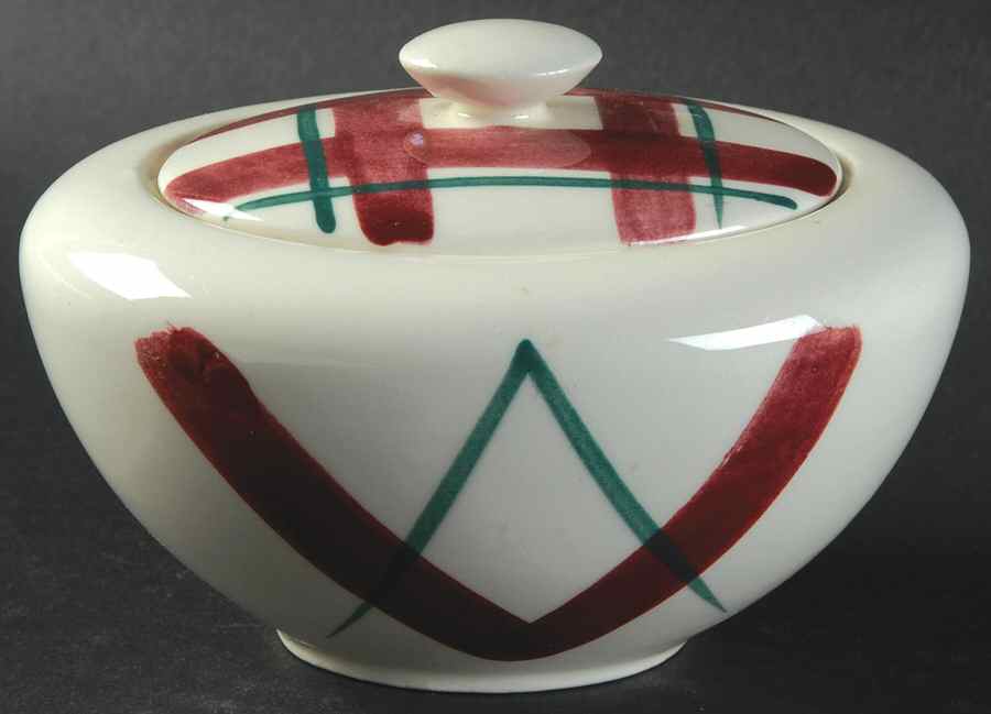 Madera Sugar Bowl & Lid by Edwin Knowles-1