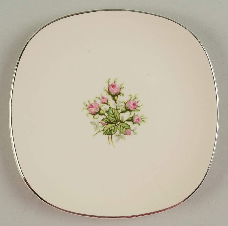Moss Rose Bread & Butter Plate by Edwin Knowles-1