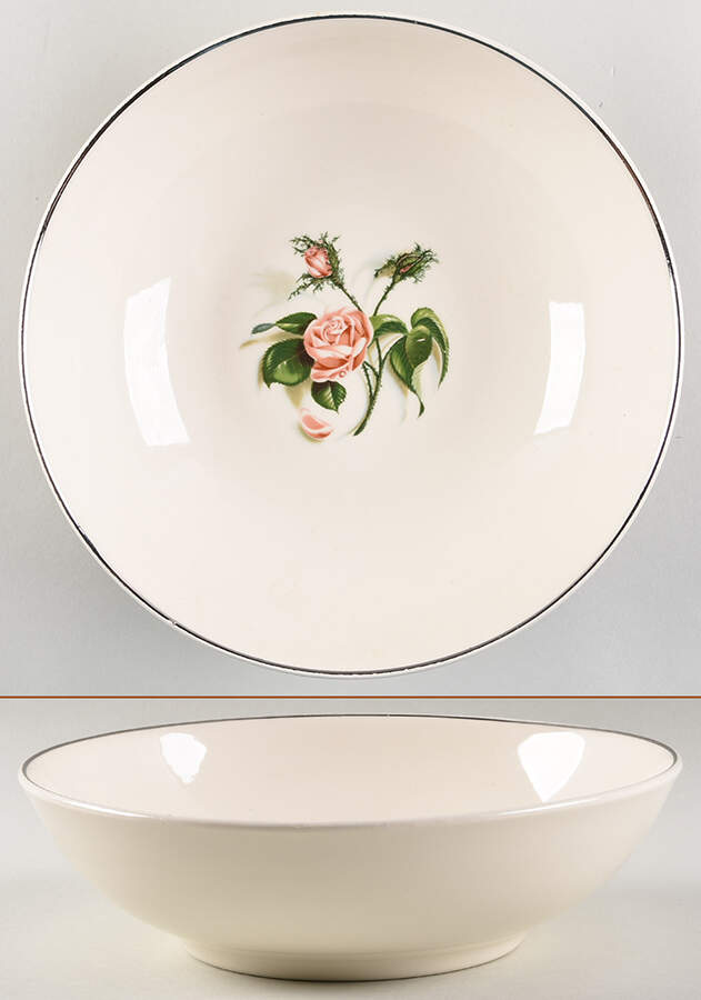 Moss Rose 9" Round Vegetable Bowl by Edwin Knowles-1