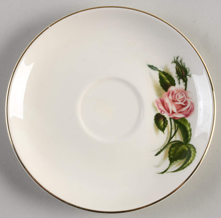 Moss Rose Saucer by Edwin Knowles-1