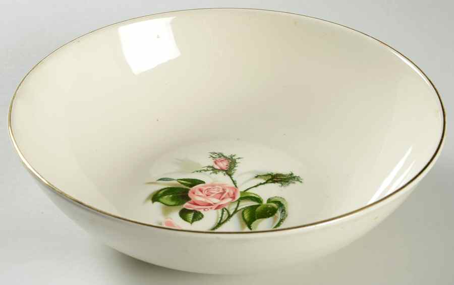 Moss Rose 9" Round Vegetable Bowl by Edwin Knowles-1