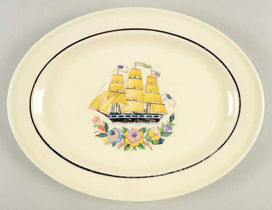 Nantucket 11" Oval Serving Platter by Edwin Knowles-1