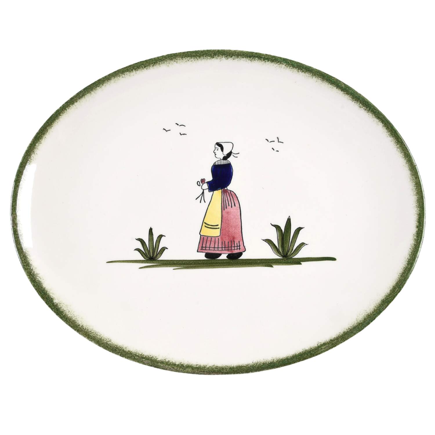 Normandy 12" Oval Serving Platter by Edwin Knowles-1