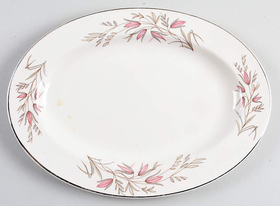 Park Lane 11" Oval Serving Platter by Edwin Knowles-1