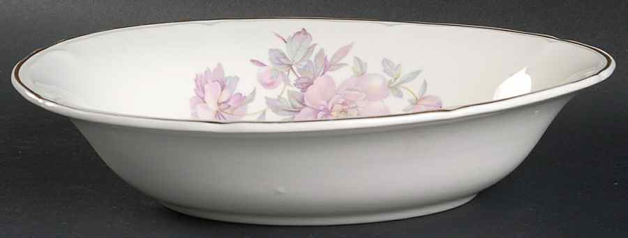 Peony 9" Oval Vegetable Bowl by Edwin Knowles-1
