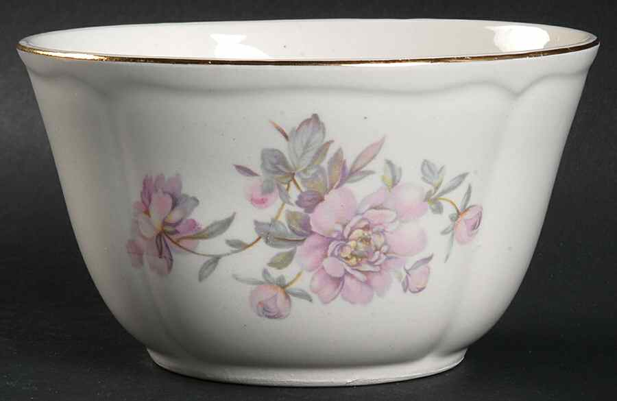 Peony Cranberry Bowl by Edwin Knowles-1