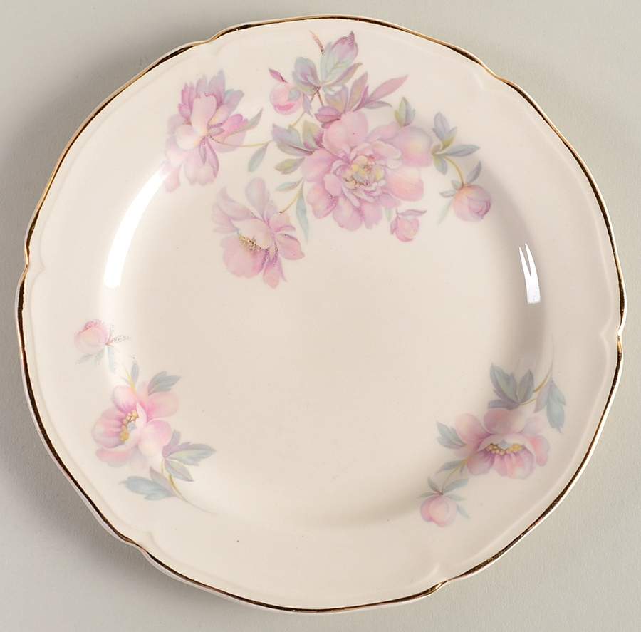 Peony Dessert/Pie Plate by Edwin Knowles-1
