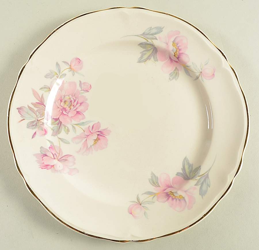 Peony Salad Plate by Edwin Knowles-1