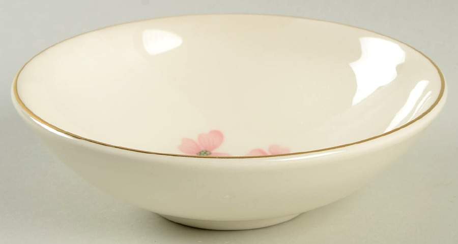 Pink Dogwood (Gold Trim) Fruit/Dessert (Sauce) Bowl by Edwin Knowles-1