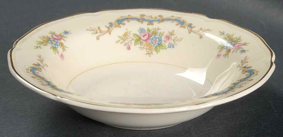 Princess (Blue) Rim Fruit/Dessert (Sauce) Bowl by Edwin Knowles-1