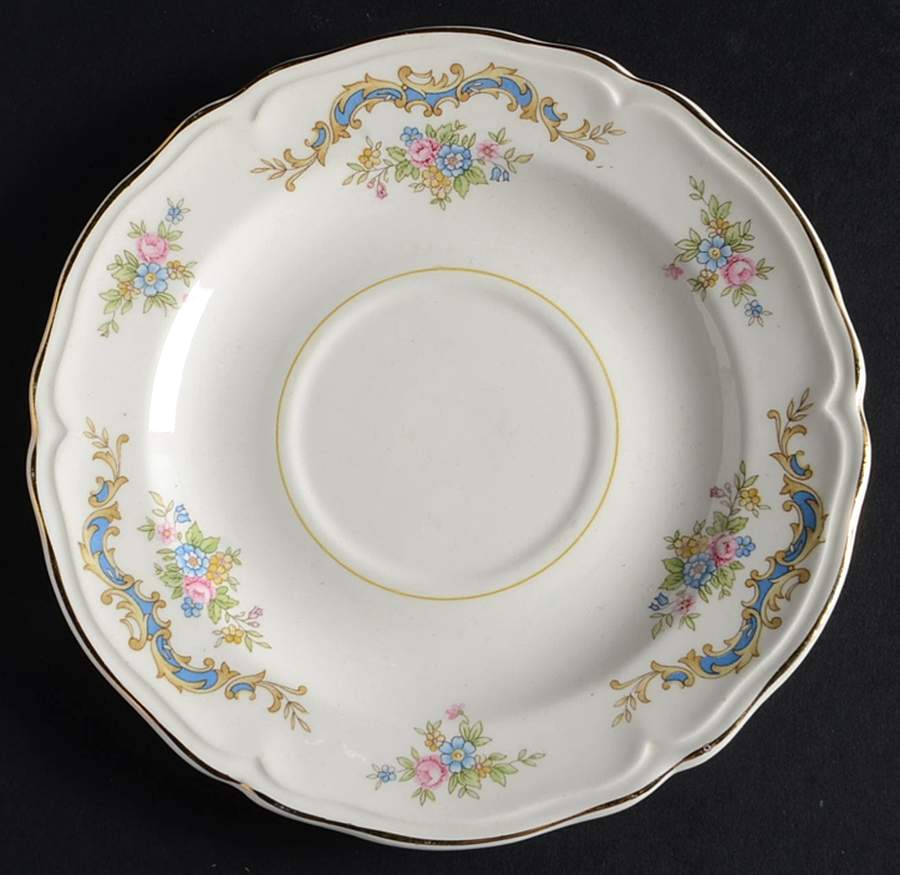 Princess (Blue) Saucer by Edwin Knowles-1
