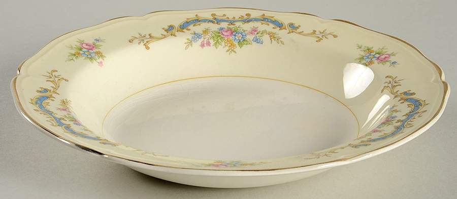 Princess (Blue) Rim Soup Bowl by Edwin Knowles-1