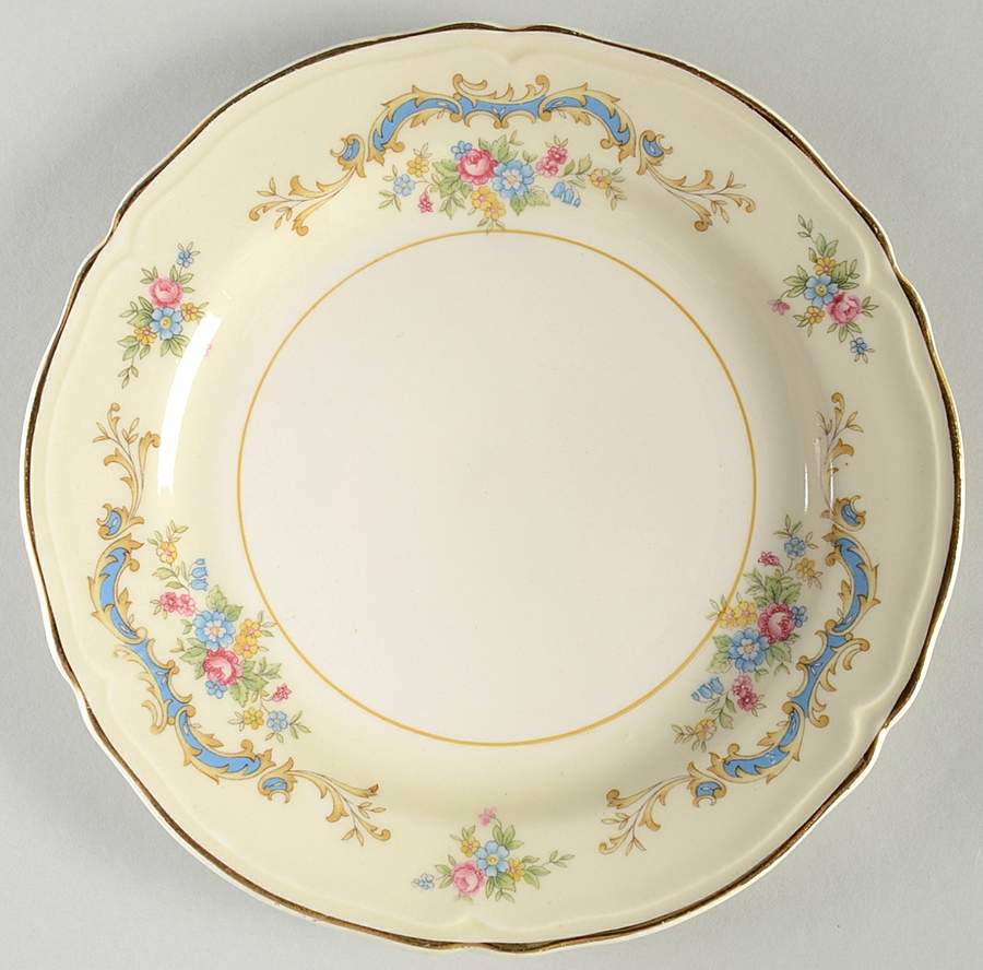 Princess (Blue) Dessert/Pie Plate by Edwin Knowles-1