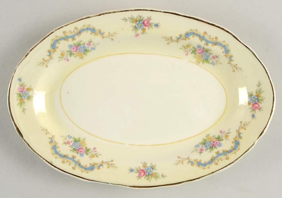 Princess (Blue) Relish/Gravy Underplate by Edwin Knowles-1