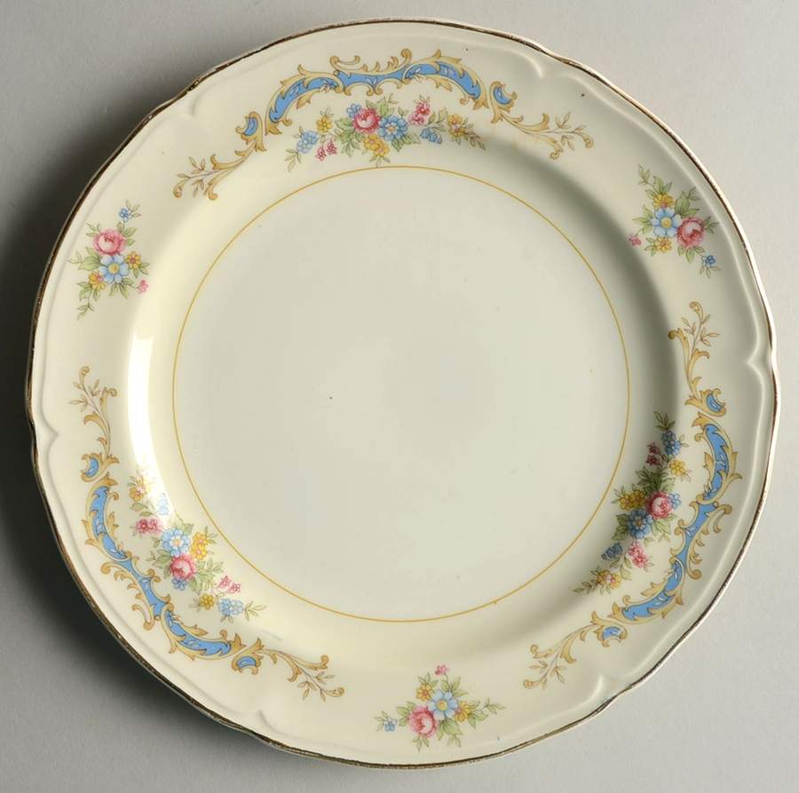 Princess (Blue) Salad Plate by Edwin Knowles-1