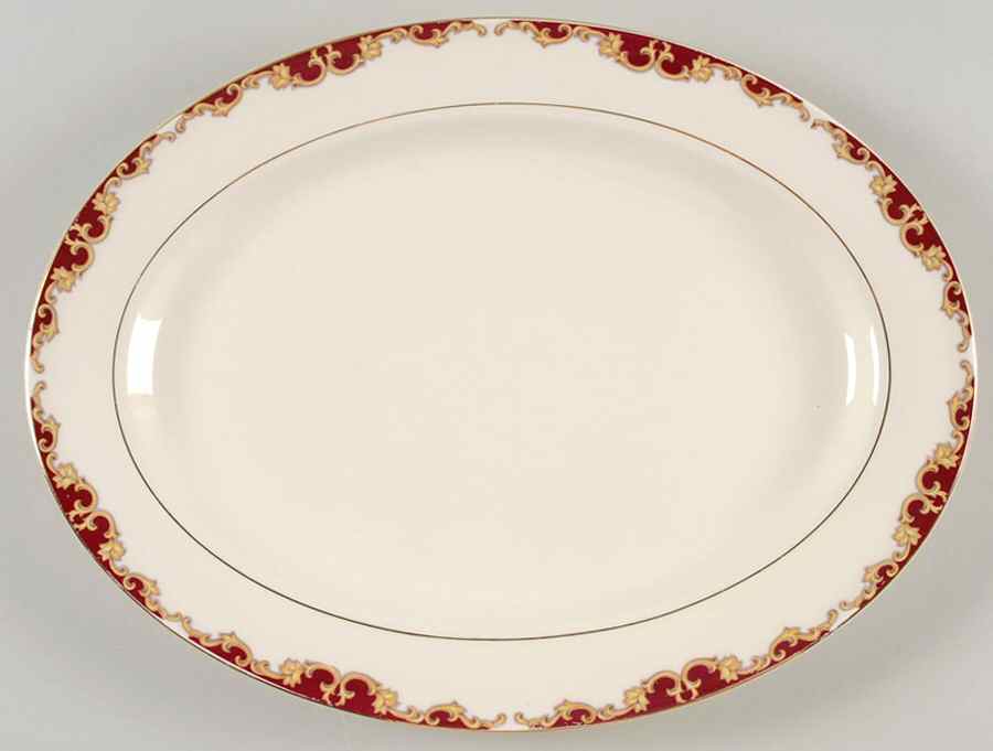 Regal 13" Oval Serving Platter by Edwin Knowles-1
