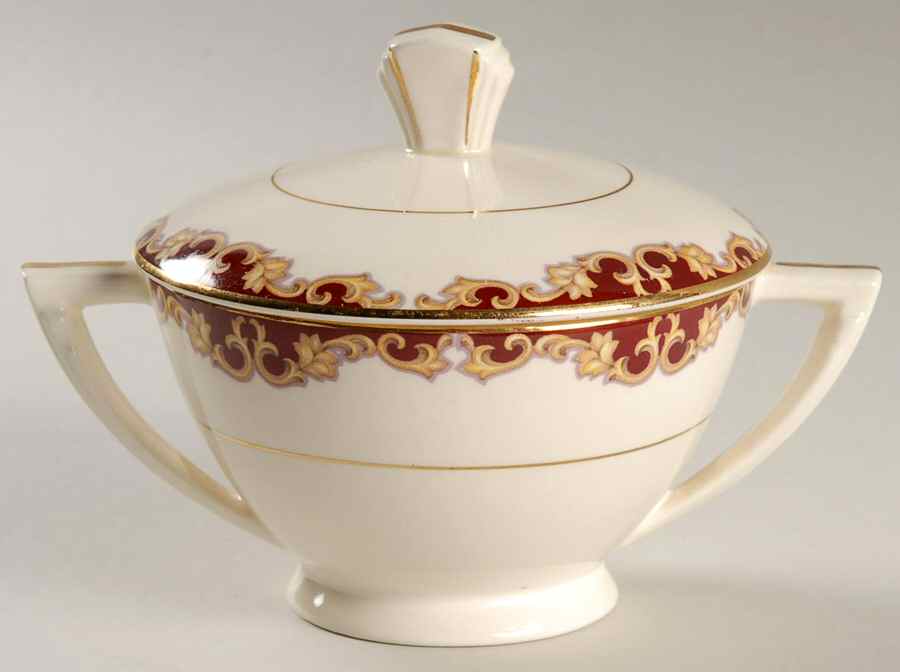 Regal Sugar Bowl & Lid by Edwin Knowles-1