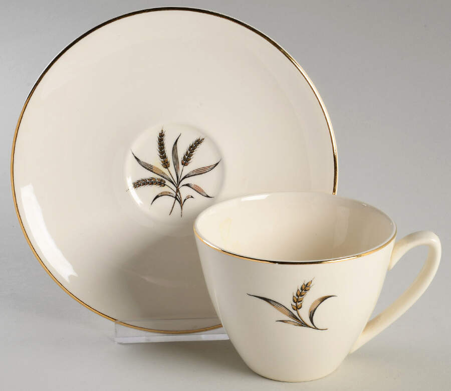 Royal Dover Flat Cup & Saucer Set by Edwin Knowles-1