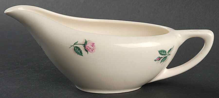 Rose and Leaf Gravy Boat by Edwin Knowles-1