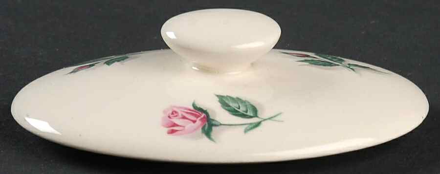 Rose and Leaf Lid for Sugar Bowl by Edwin Knowles-1