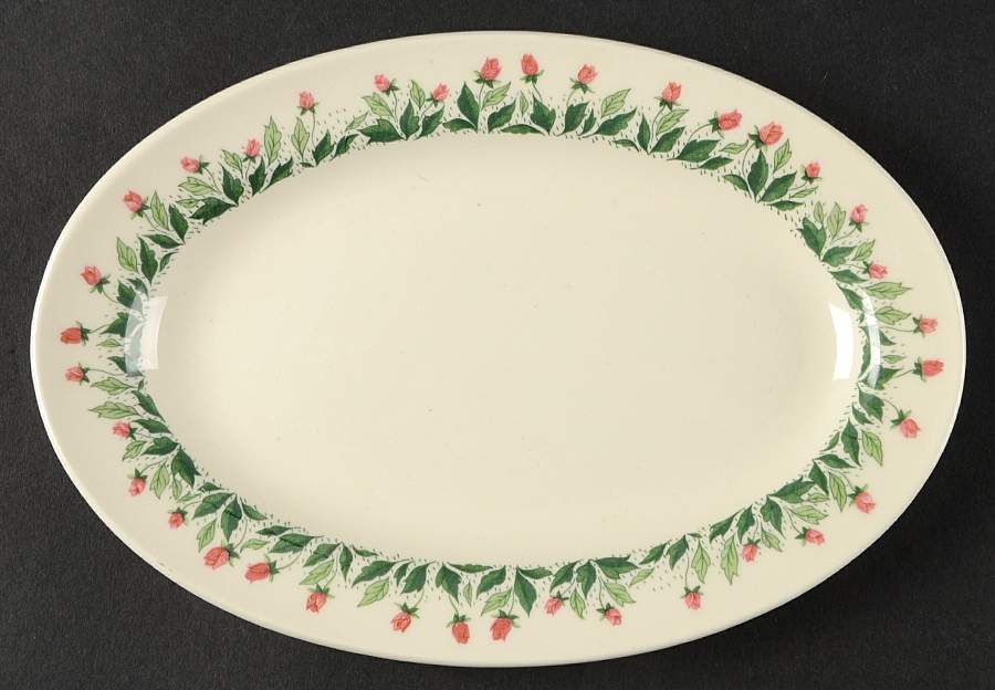 Rose Path Relish/Gravy Underplate by Edwin Knowles-1