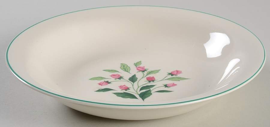 Rose Path Coupe Soup Bowl by Edwin Knowles-1