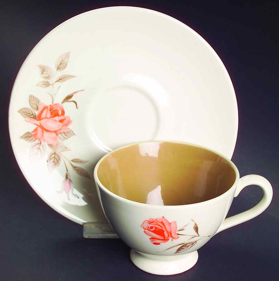 Serenade Footed Cup & Saucer Set by Edwin Knowles-1