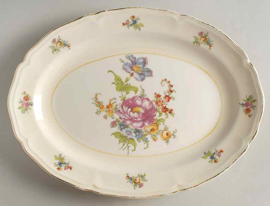 Seville 12" Oval Serving Platter by Edwin Knowles-1