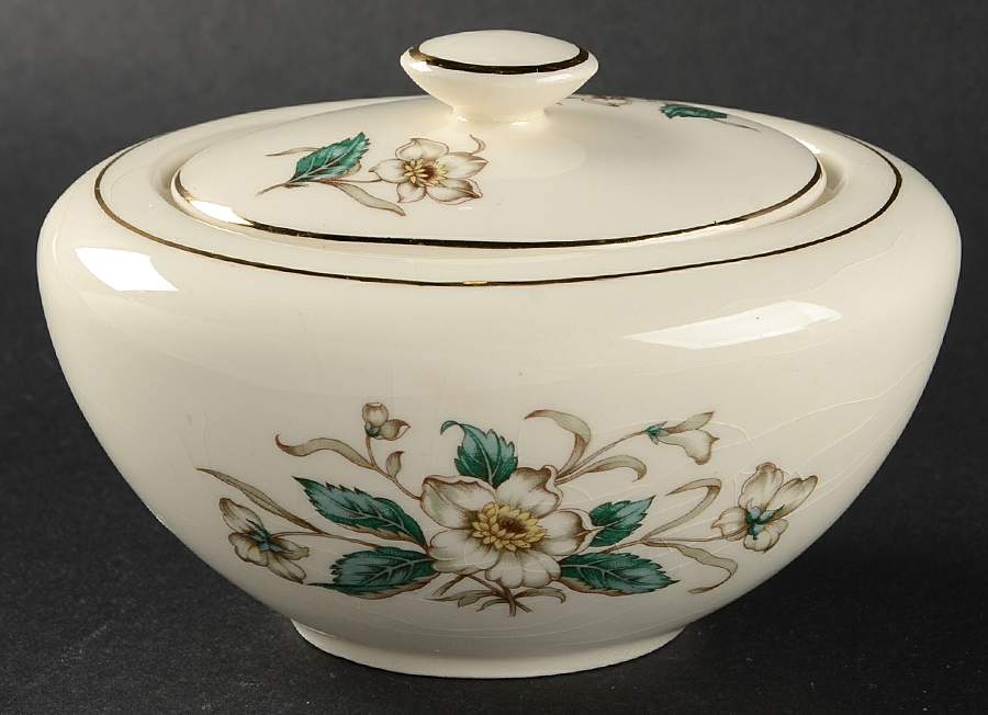 Sharon Sugar Bowl & Lid by Edwin Knowles-1