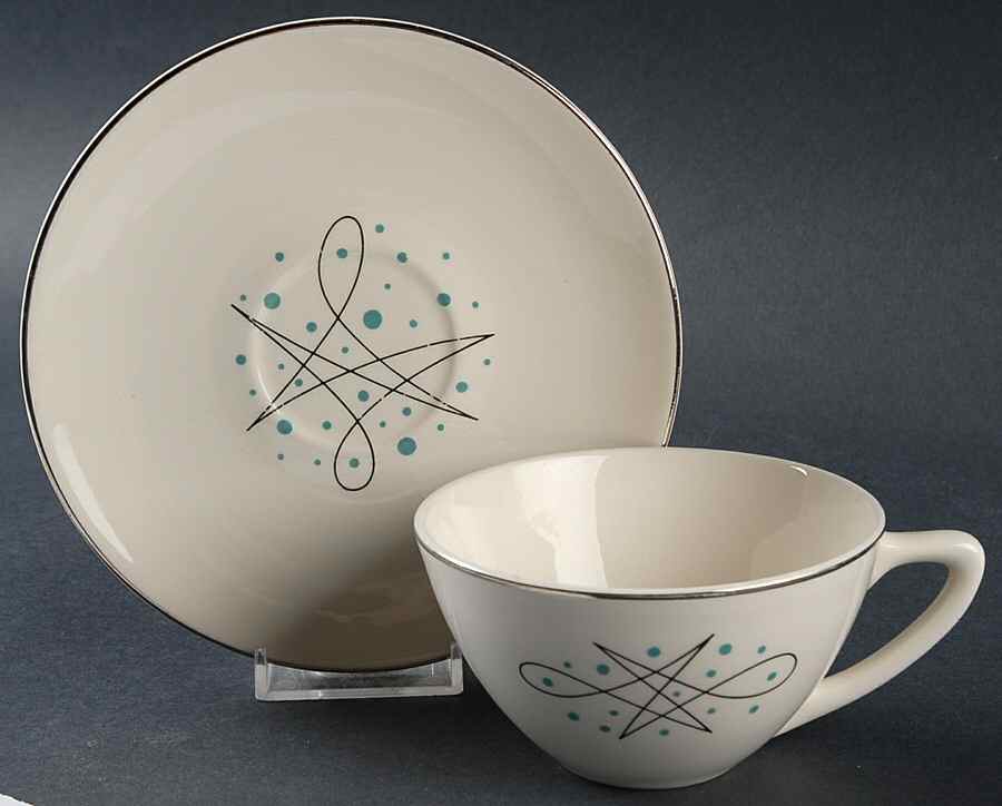 Simplicity Flat Cup & Saucer Set by Edwin Knowles-1
