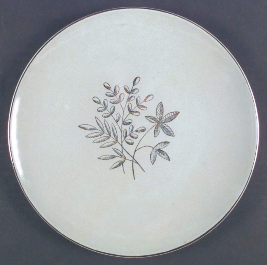 Silver Spray Dinner Plate by Edwin Knowles-1