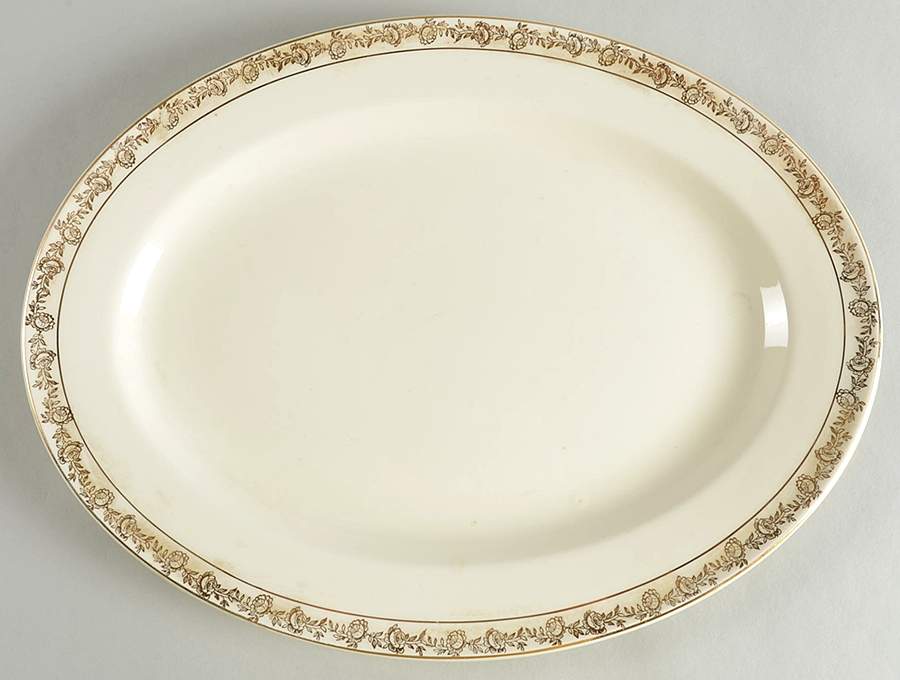 KNO230 13" Oval Serving Platter by Edwin Knowles-1
